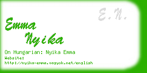 emma nyika business card